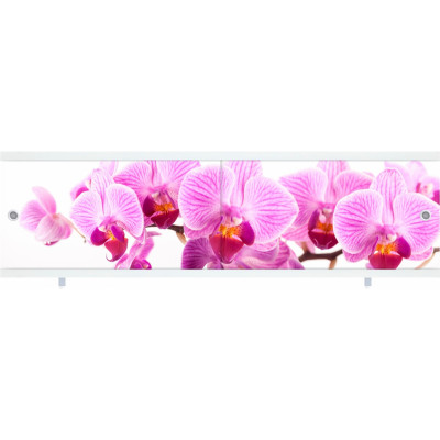 Экран для ванны Ультра легкий АРТ 1.48м Дикая орхидея