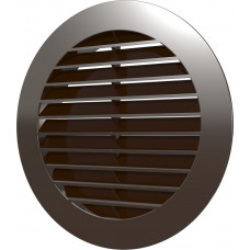 Решетка наружная вентиляционная круглая D150 с фланцем D125 ASA коричневая