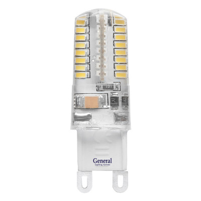 Лампа светодиодная GLDEN-G9-5-S-220-4500 5Вт G9 4500K силикон General
