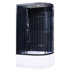 Душевая кабина ODA-BST5006L P черн.кирпич т/с 80*120 г/п