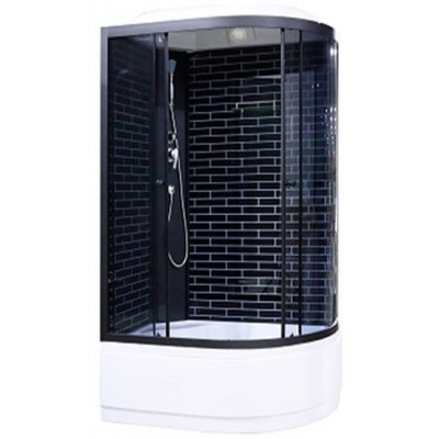 Душевая кабина ODA-BST5006L P черн.кирпич т/с 80*120 г/п